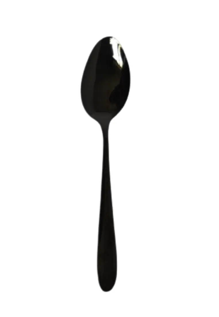 6piece Teaspoon with Plastic Packaging - Black