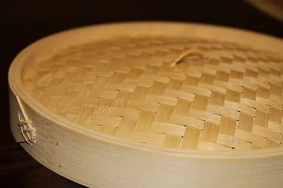 6" Bamboo Steamer Set | 2 Steamer Baskets with Lid | Asian Cookware