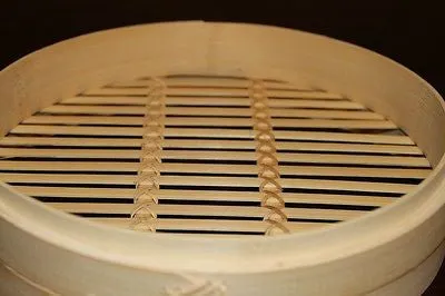 6" Bamboo Steamer Set | 2 Steamer Baskets with Lid | Asian Cookware