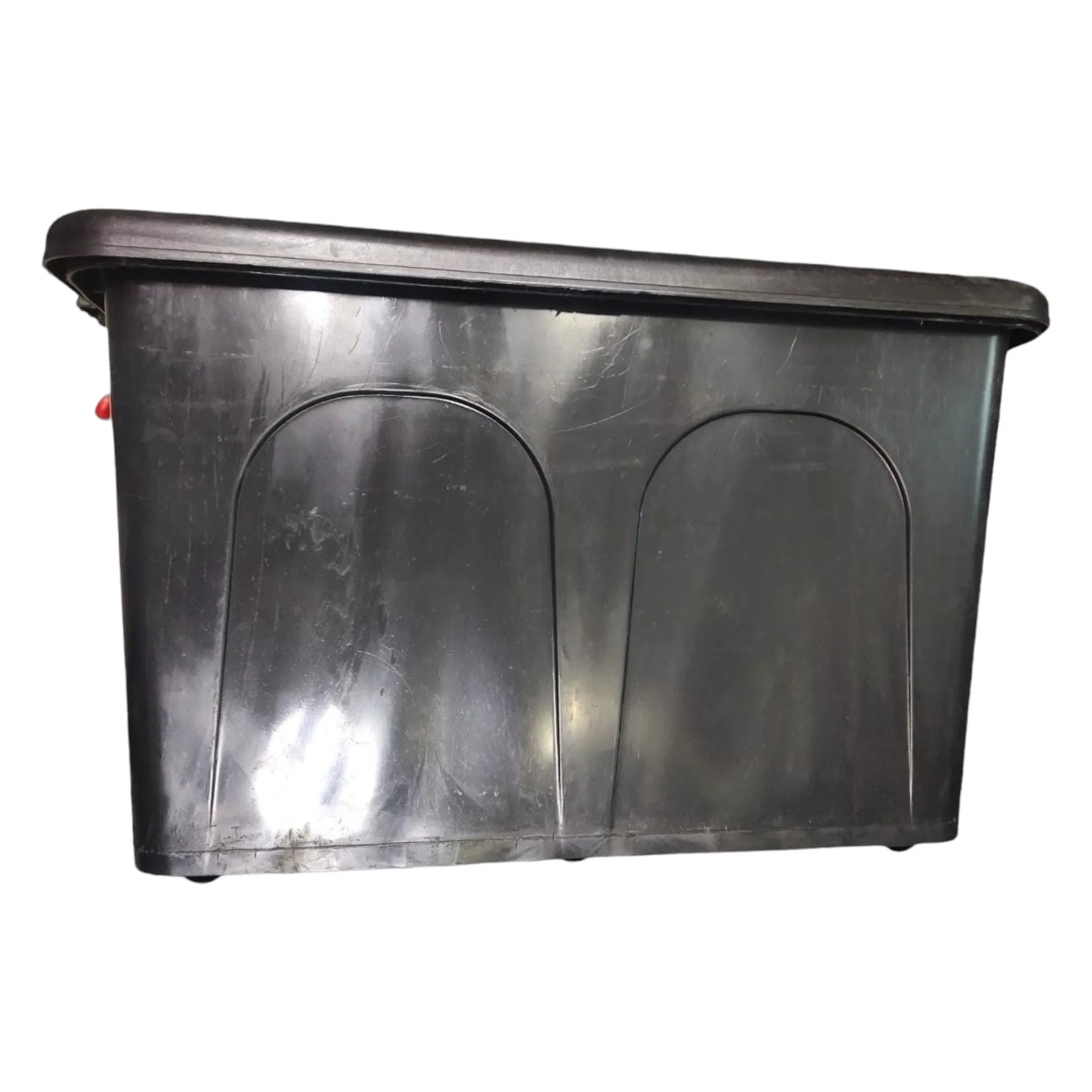 85L Storage Utility Container Box Black with Wheels