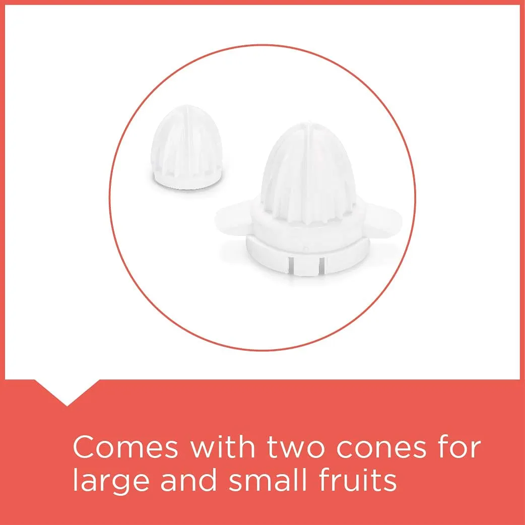 Black   Decker BXCJ0101IN  30-Watts 1L Citrus Juicer | 2-Year Warranty (White)
