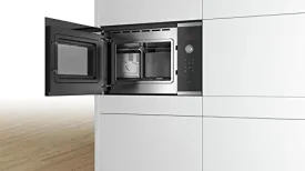 Bosch BEL553MS0I Serie 4 Built-In Microwave Oven 25L (Stainless Steel, 900W, Grill Function, Touch & Rotary Controls)