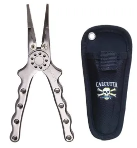 Calcutta 7" Aluminum Straight Jaw Pliers With Case FPB02S-GS-10