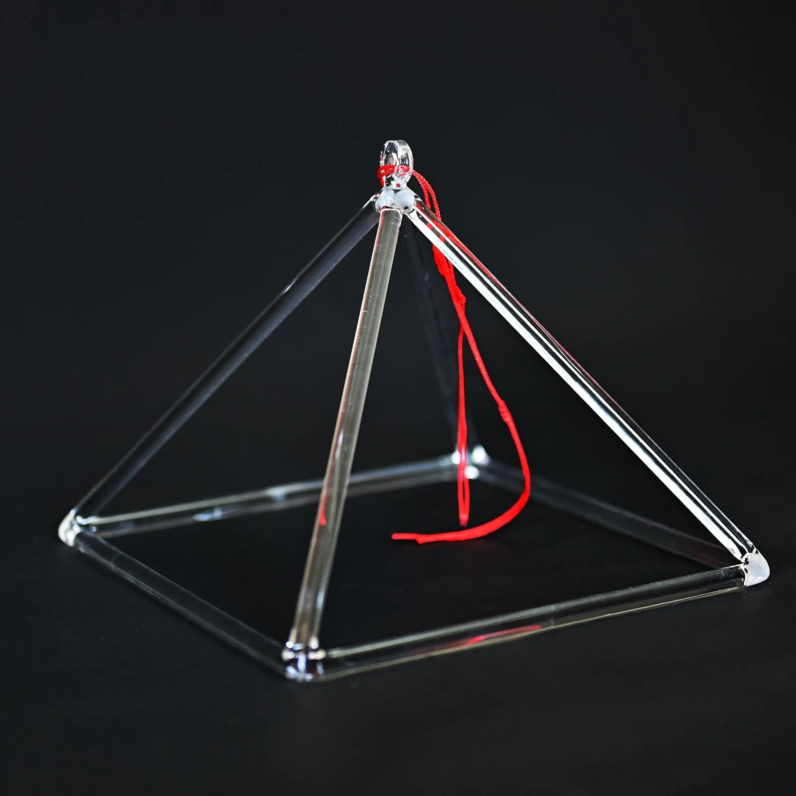 Clear Quartz Crystal Singing Pyramid for Serene Meditation - from 3 - 9 inch