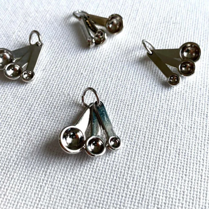 Dollhouse kitchen Tiny Measuring spoons 1/12 scale Utensil