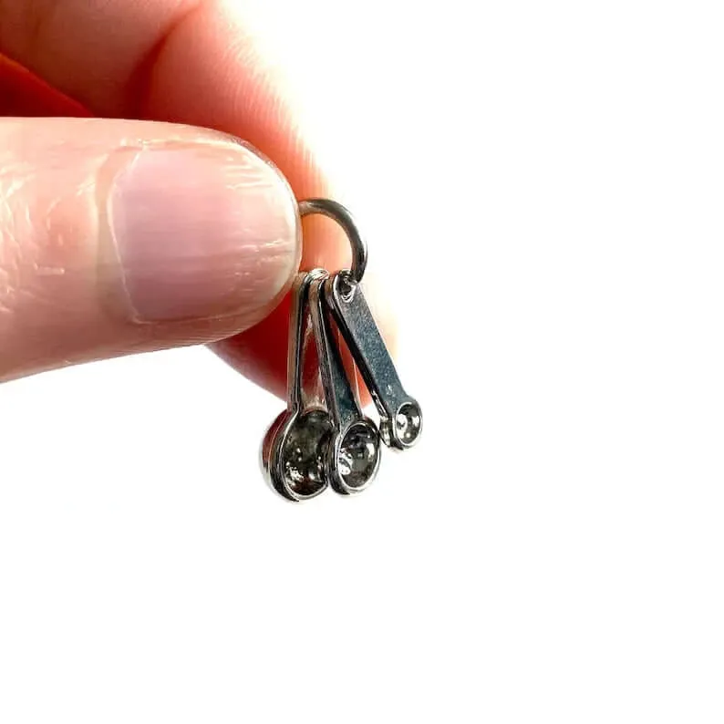 Dollhouse kitchen Tiny Measuring spoons 1/12 scale Utensil
