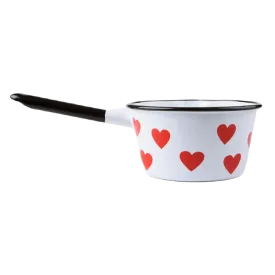 Emalco Enamelware 30.4oz Enamel Heart Saucepan