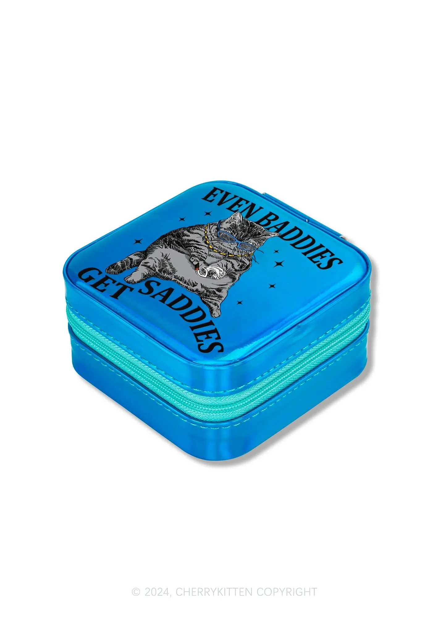 Even Baddies Get Saddies Y2K Portable Jewelry Box Cherrykitten