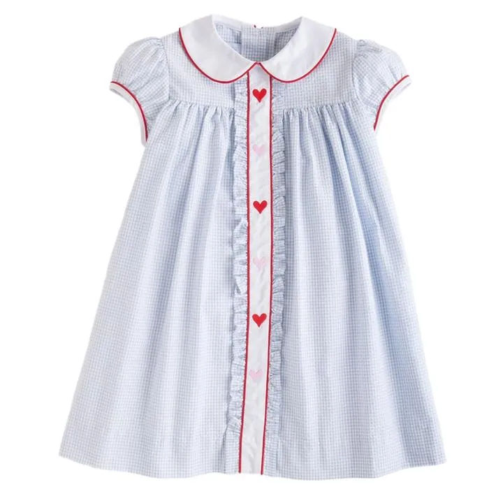 Hearts Ruffled Sally Dress