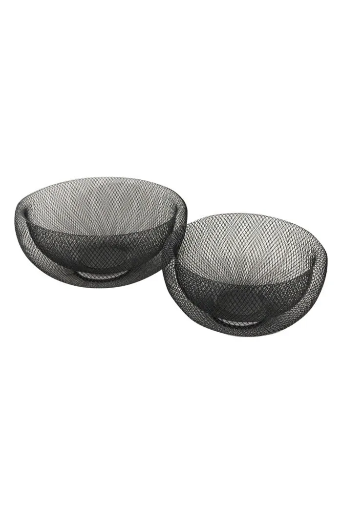 Le Forge Mesh Bowl Set Of 2 Black
