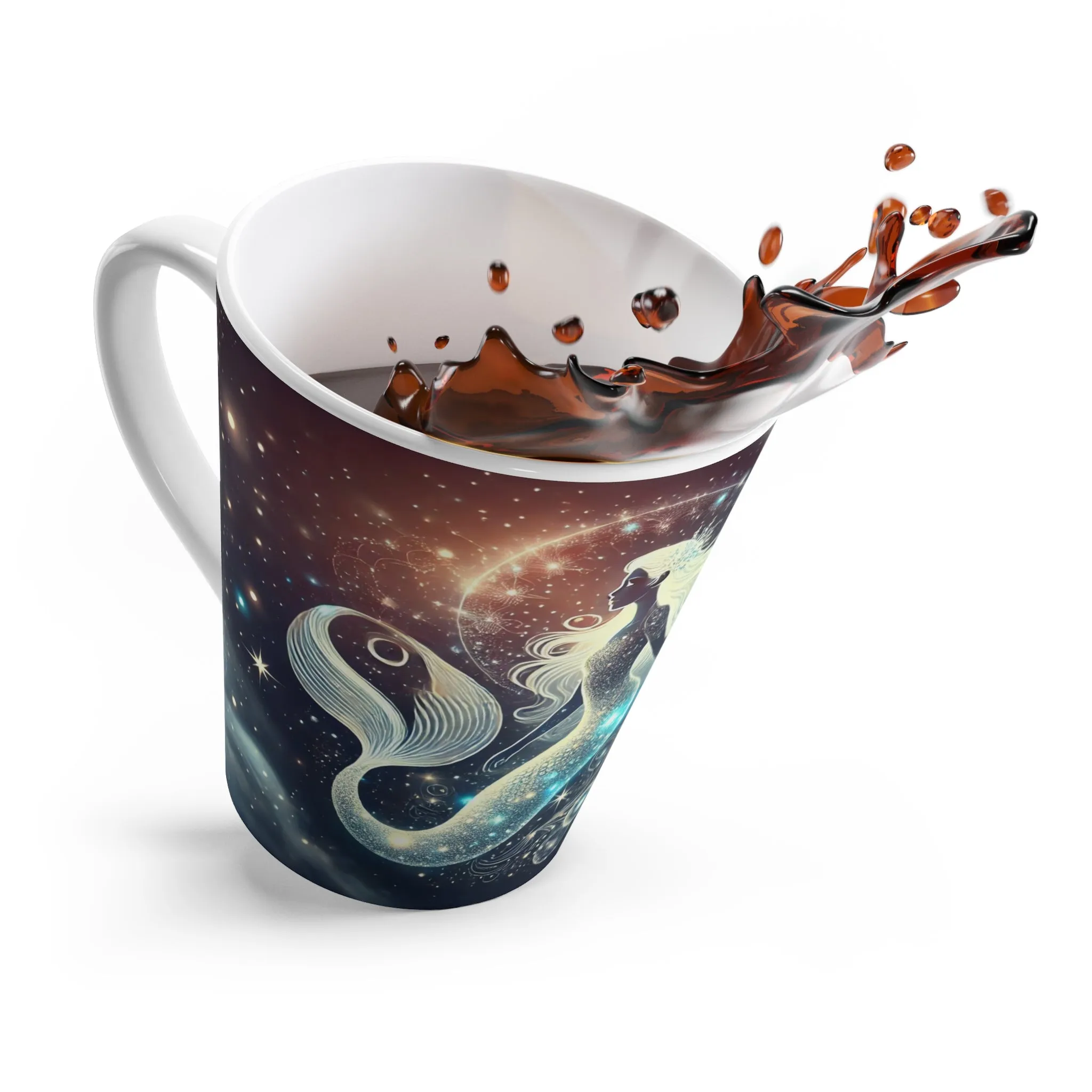 Mystic Mermaid Constellation Latte Mug