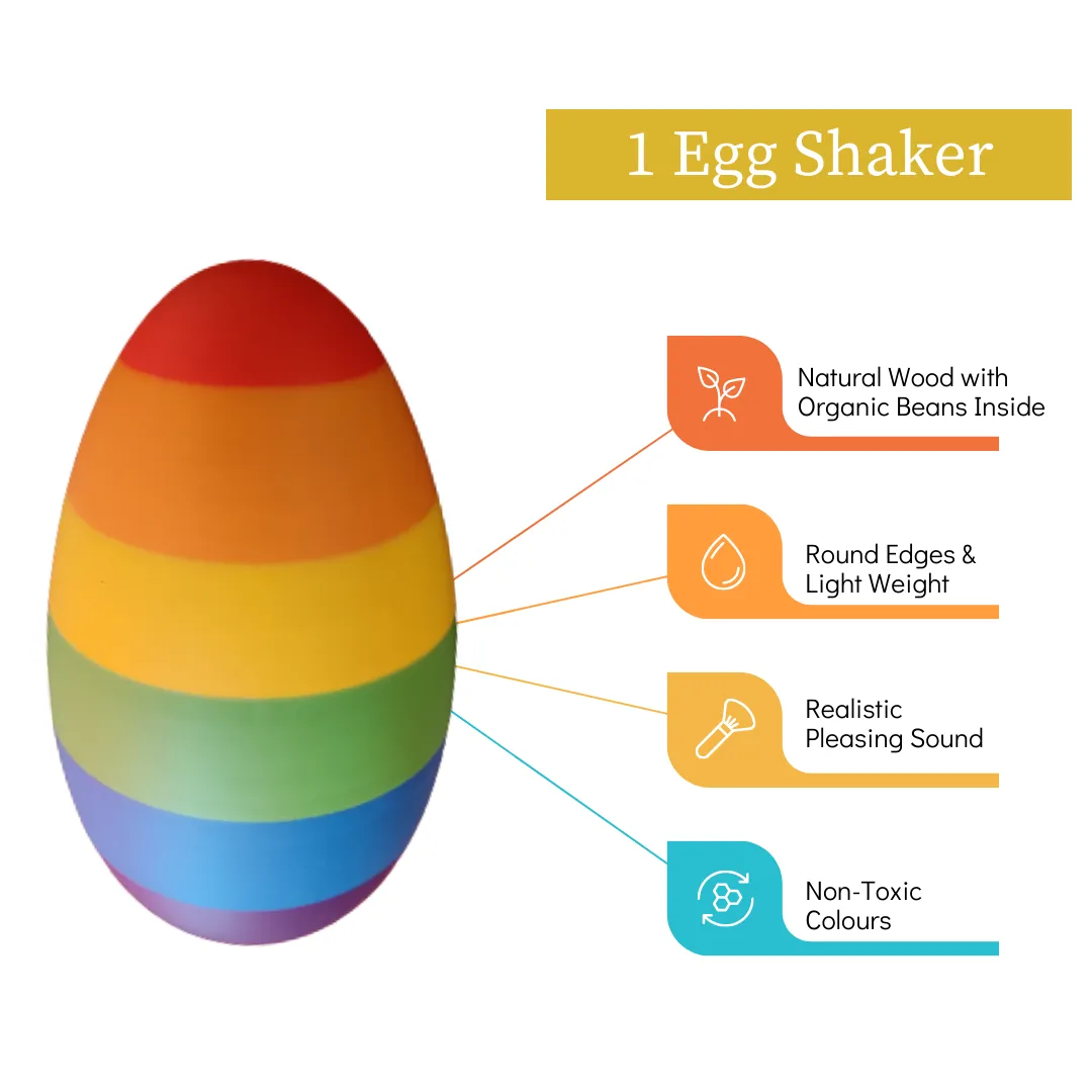 NESTA TOYS - Sensory Tool Kit - Sensory Bin Tools, Egg Shaker, Rainbow Blocks (6  Months)