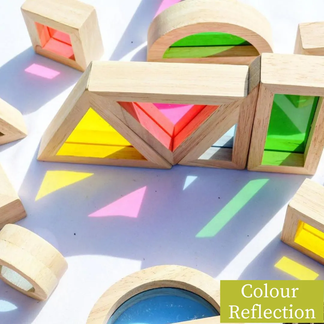 NESTA TOYS - Sensory Tool Kit - Sensory Bin Tools, Egg Shaker, Rainbow Blocks (6  Months)