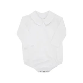 Peter Pan Collar Pima Long Sleeve Onesie/Shirt