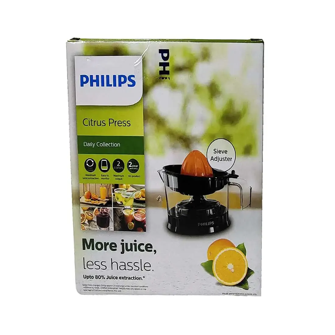 PHILIPS HR2788/00 Citrus Press Juicer  Black & Transparent, Medium