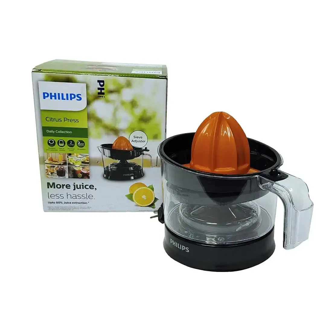 PHILIPS HR2788/00 Citrus Press Juicer  Black & Transparent, Medium