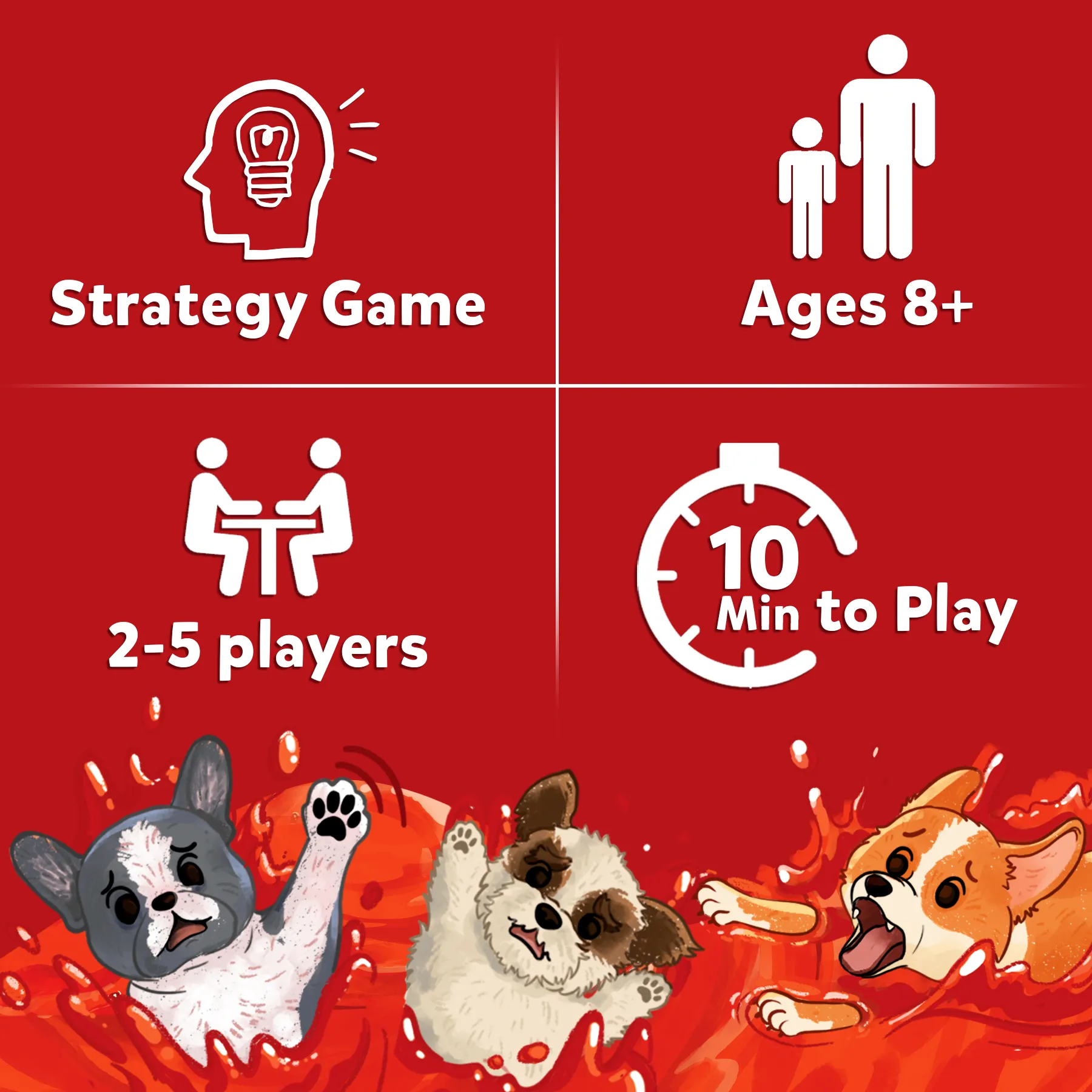 Skillmatics Card Game - Pups in a Soup, Hilarious, Fast-paced, Family Party Game, Perfect for Game Nights, Gifts for Girls, Boys, Teens, Adults Ages 8, 9, 10 & Up