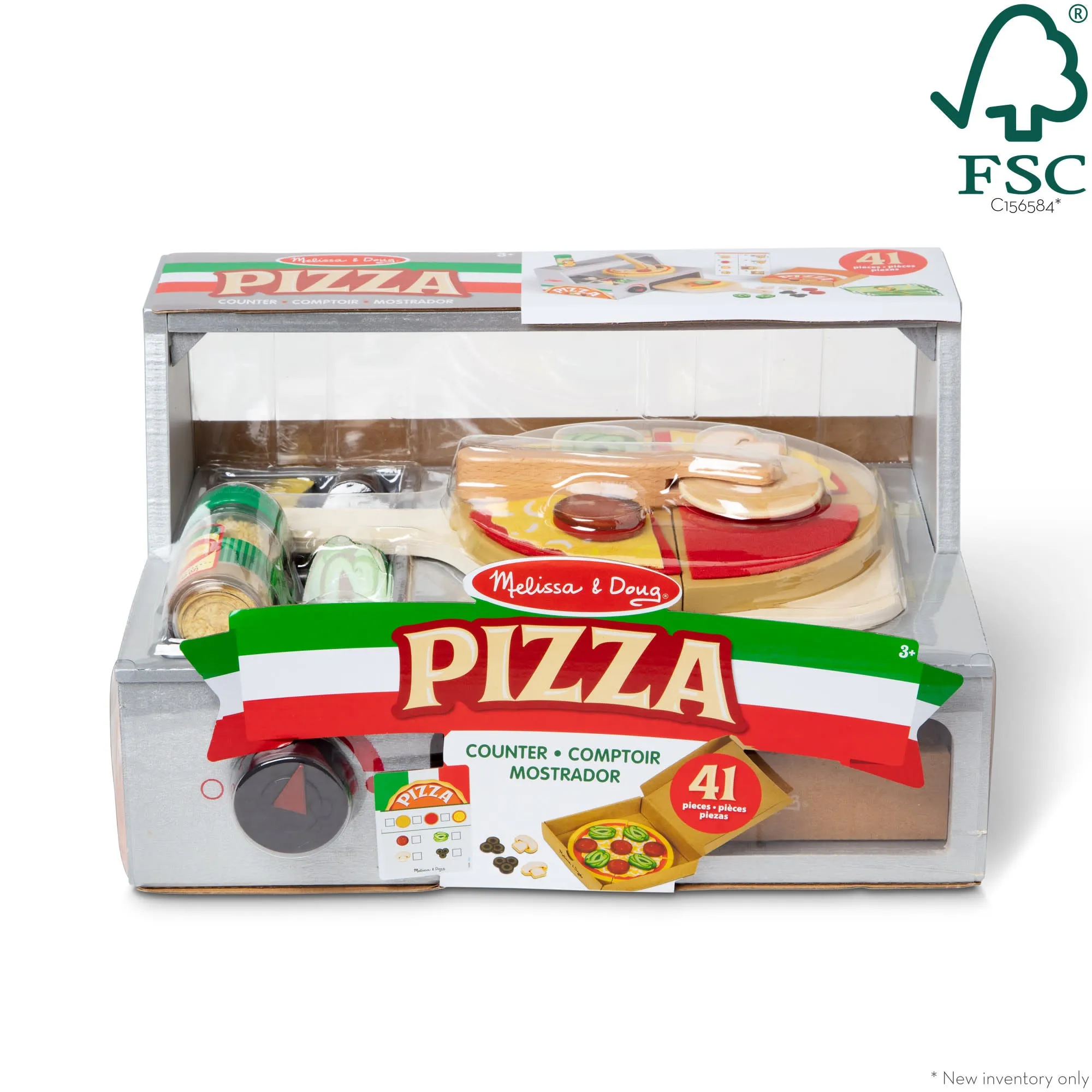 Top & Bake Pizza Counter - Wooden Play Food